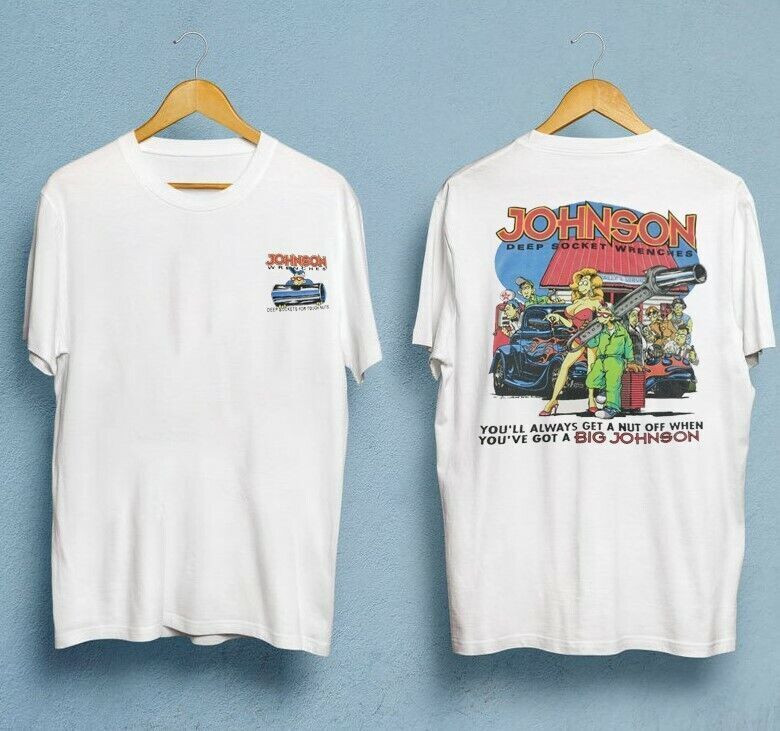 HOT!! Vintage 90's Big Johnson T-Shirt Deep Socket Wrenches