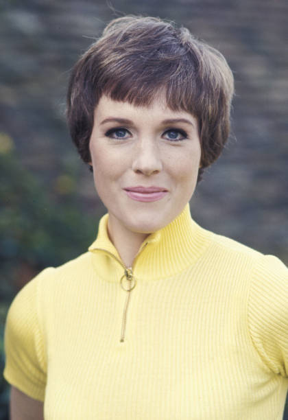 Julie Andrews at On Set of Darling Lillies in Paris France Old Photo