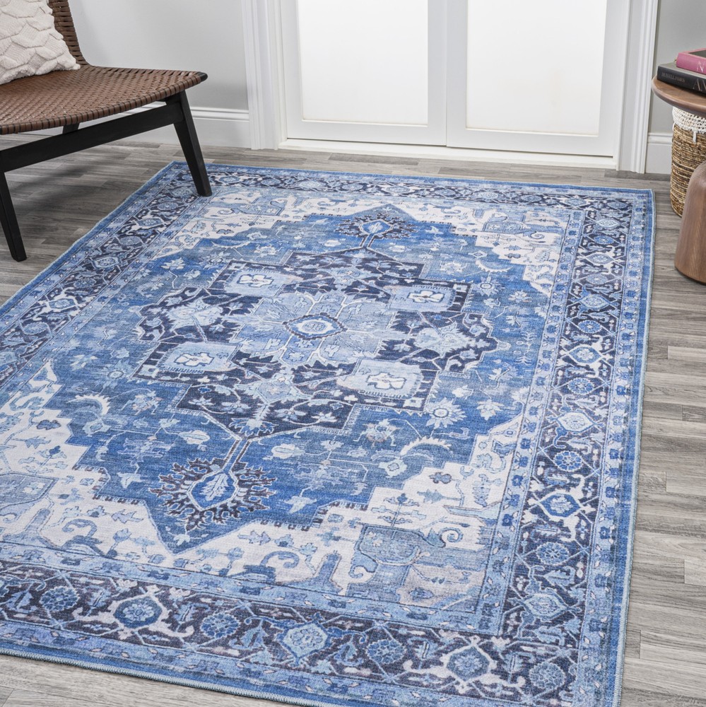 Jonathan Y WSH109-4 Washable 4x6 Vintage Chenille Rug