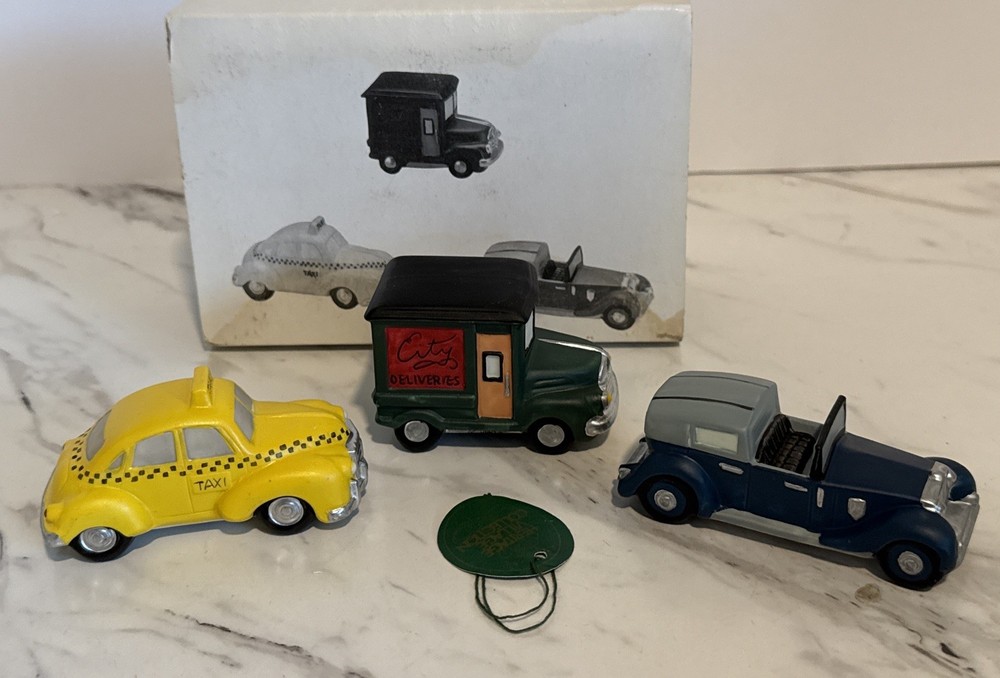 Dept 56 Heritage Village “Automobiles”  (set of 3) Accessories #59641 w/Box