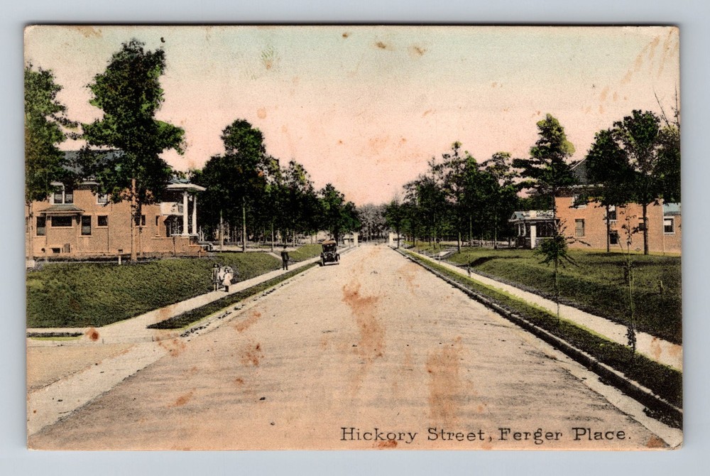 Chattanooga ,TN-Tennessee, Hickory Street Ferger Place c1911 Vintage Postcard