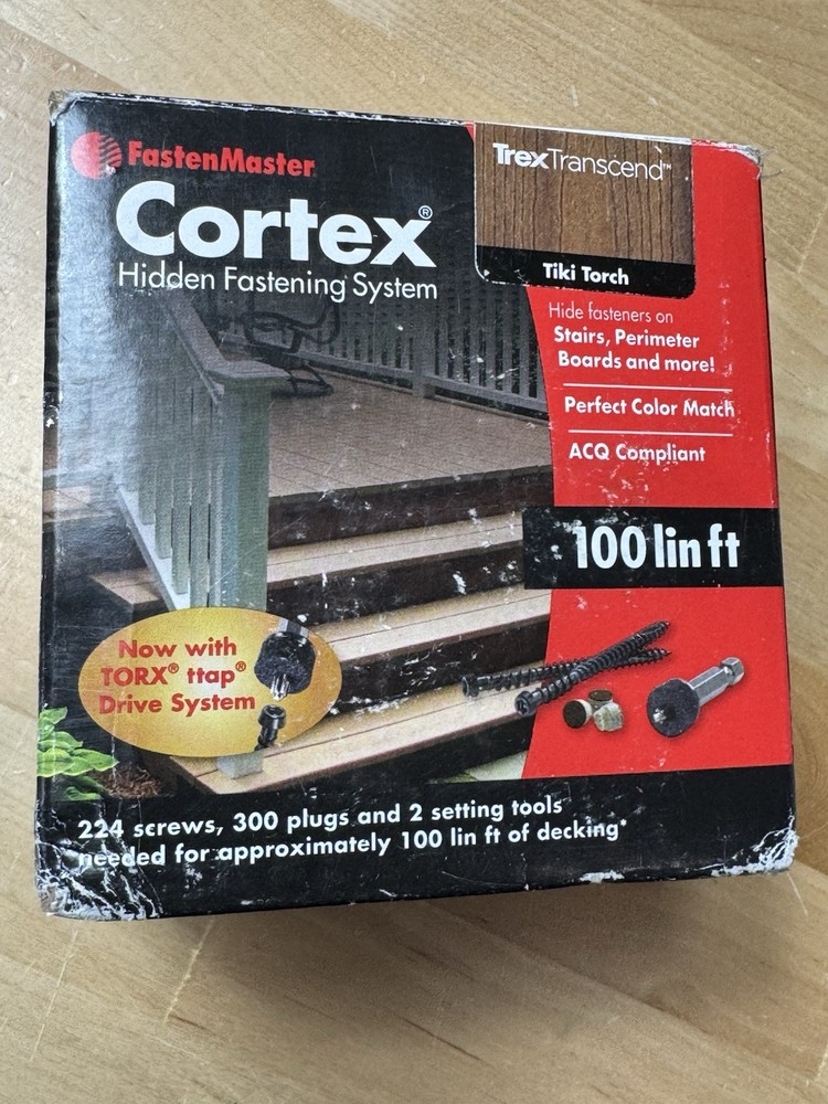 Cortex 2-3/4 In. L Tiki Torch Torx Ttap Star Head Deck Screws And Plugs Kit 1 Pk