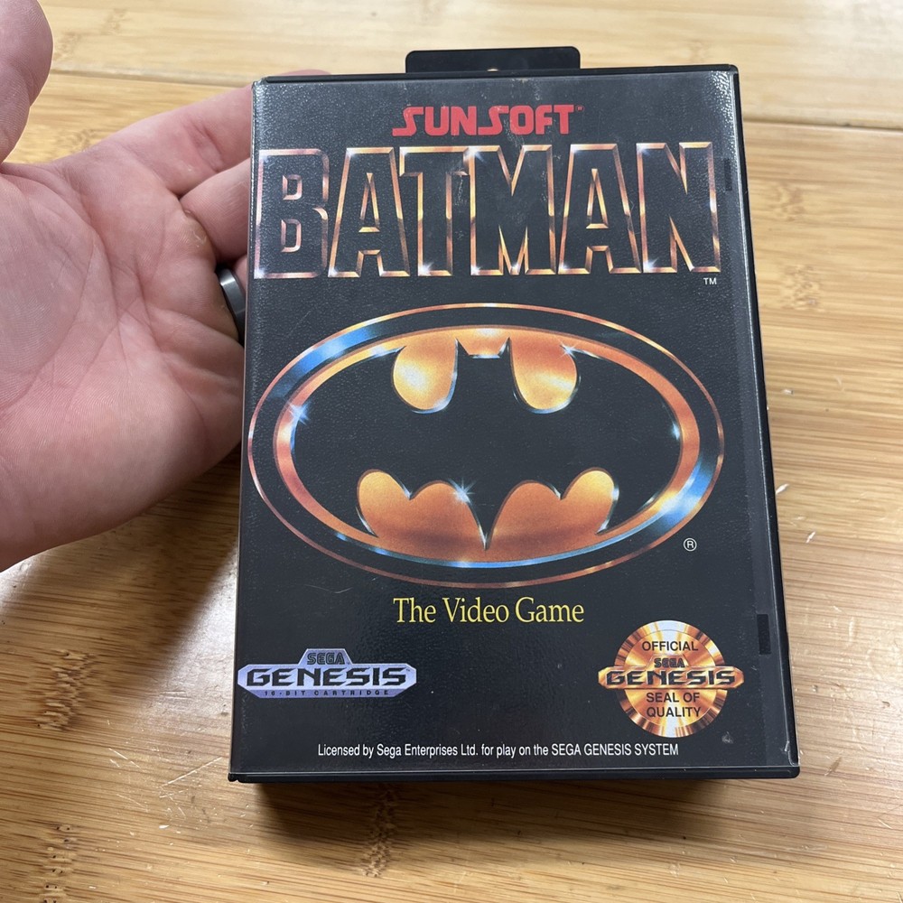 Batman: The Video Game (Sega Genesis, 1990) ☆ Authentic ☆ No Manual Tested✅