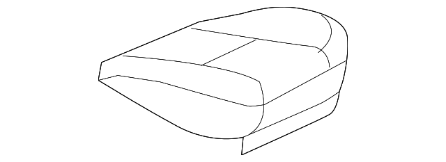 Genuine GM Ebony Passenger Seat Cushion Cover 25983366