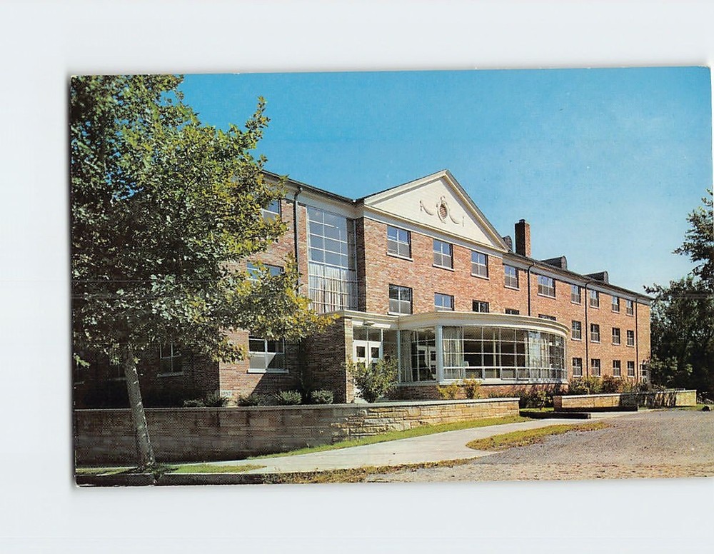 Postcard Juniata College's Maude Lesher Hall Huntingdon Pennsylvania USA