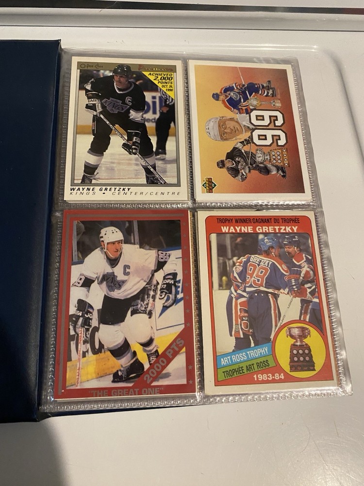 Lot of 80 Wayne Gretzky Cards ‘84-90’s Base, Holos, Customs HOF