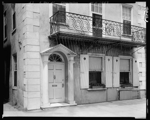 Photo:Charleston South Carolina East Bay St 1937 57 E Bay St house facade
