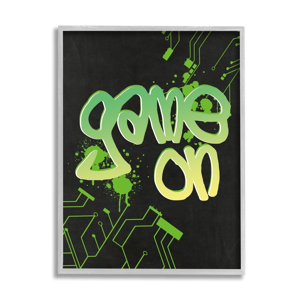 Urban Game On Abstraction Framed Giclee Art by Amanda Murray