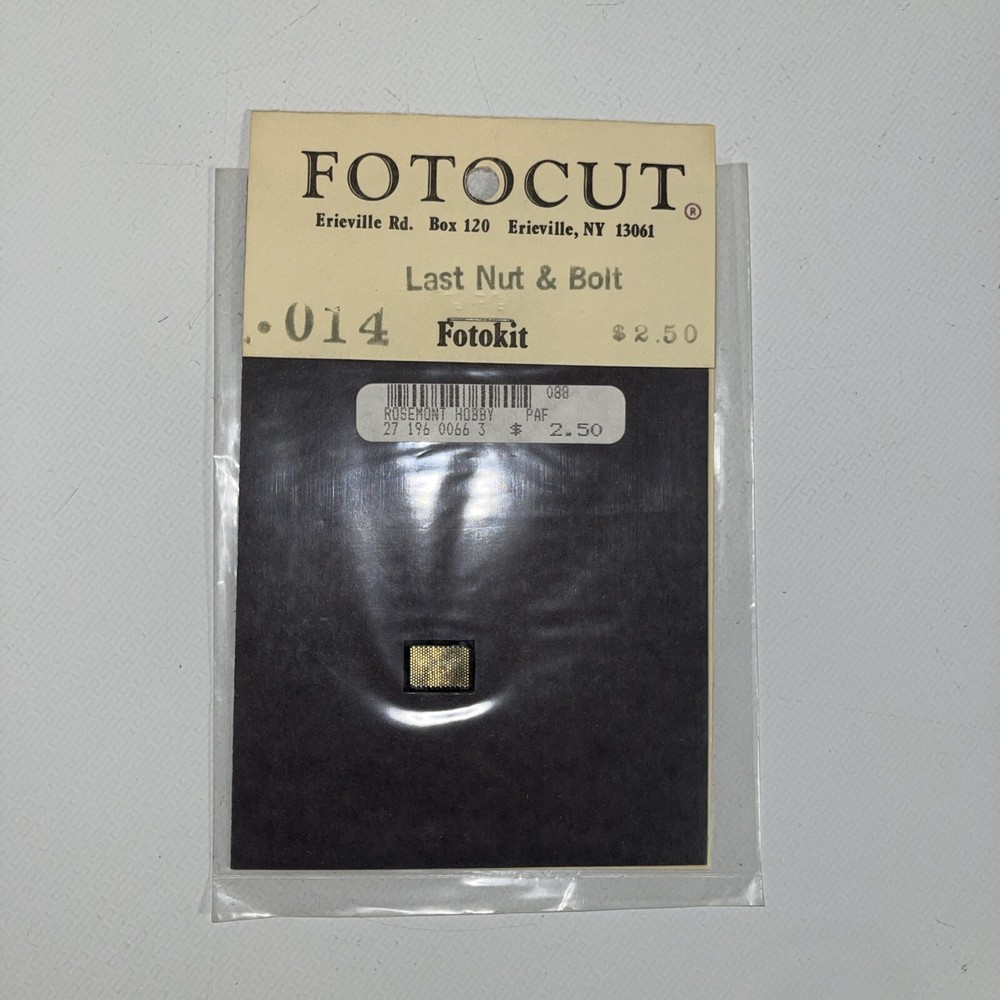 FOTOCUT Last Nut and Bolt Photo etched parts
