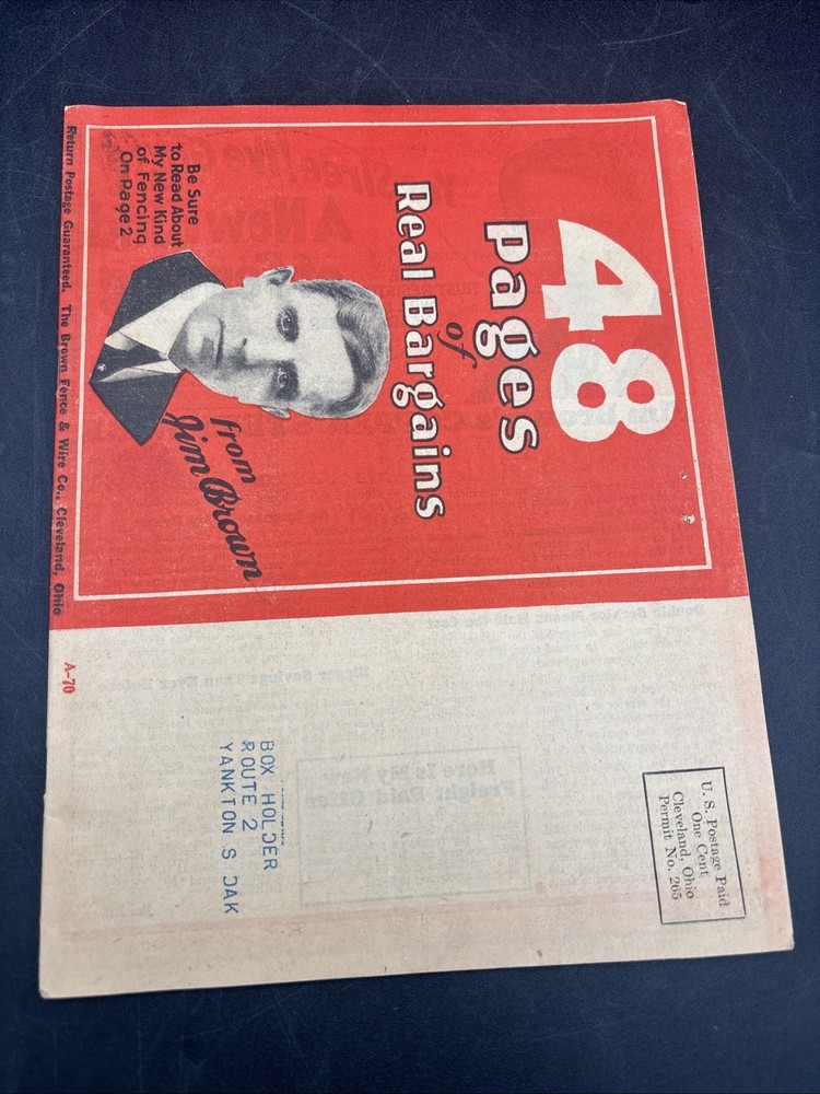 1920s Jim Browns Fence & Wire Co Spring Catalog Farm Fencing Tools Supplies NICE
