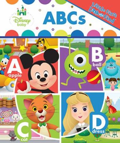 Disney Baby: ABCs Little First Look and Find Board Books PI KidsFree US Delivery | ISBN:150372767X