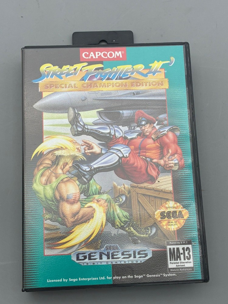 Street Fighter II: Special Champion Edition Sega Genesis Nice TESTED Works