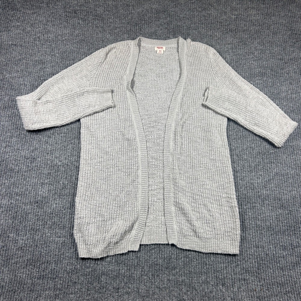 Mossimo Supply Co Womens Open Front Long Sleeve Knit Cardigan Sweater Size M