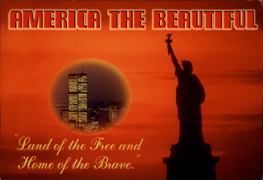 Statue of Liberty New York City New York vintage postcard v538