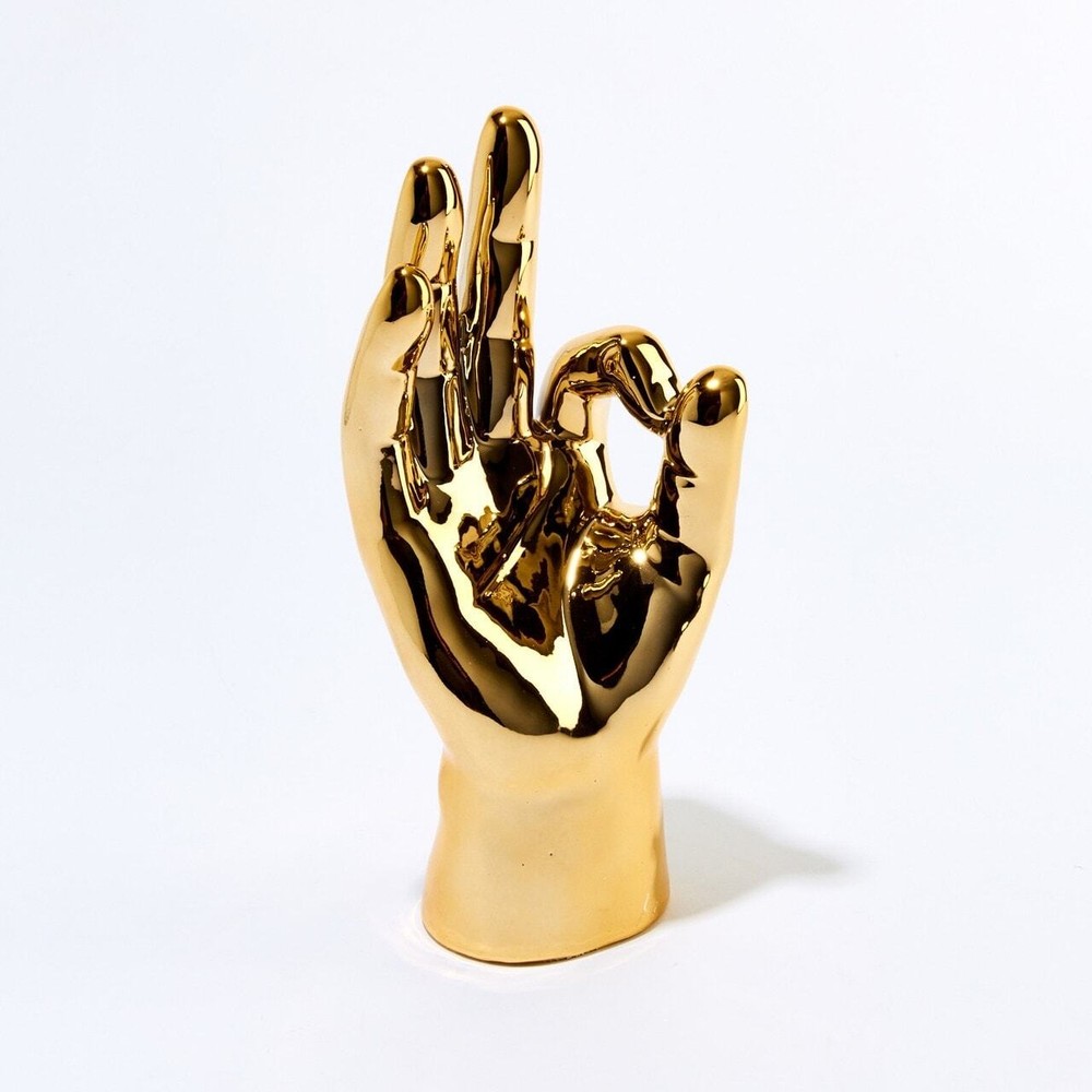 Interior Illusions Gold OK Hand Table Top - Dimensions in Inches LxWx