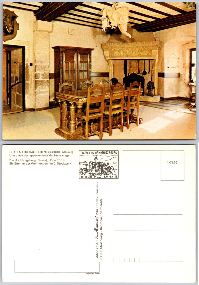Continental Chateau Du Haut Koenigsbourg Postcard