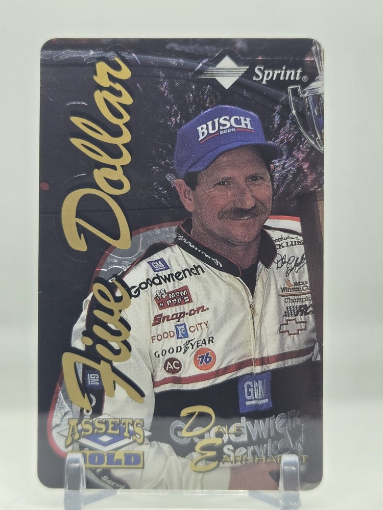 Dale Earnhardt Sr 1995 Classic Assets Gold $5 Phone Card /5000 - Unscratched