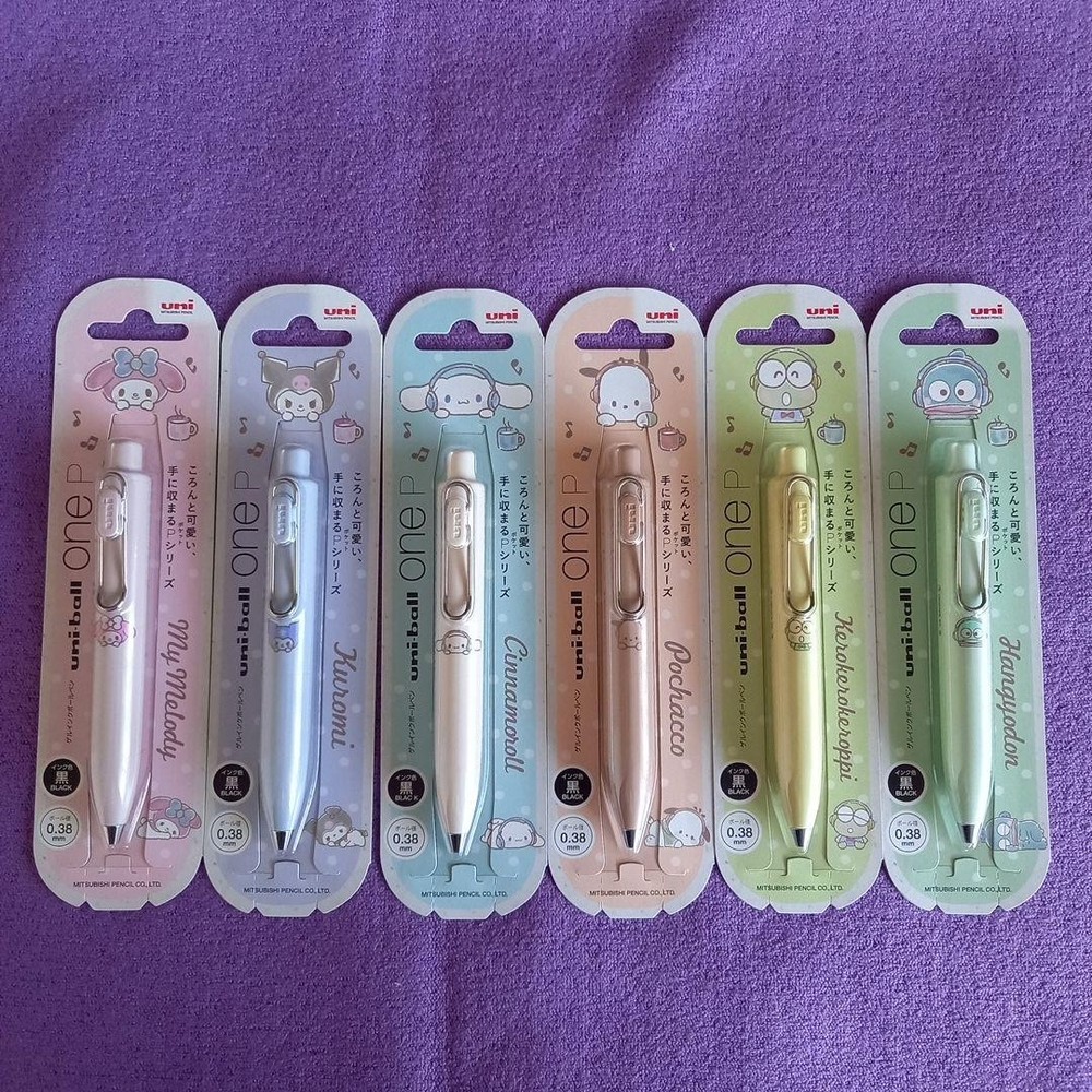 Uniball One P SanRIO collaboration total 6 types
