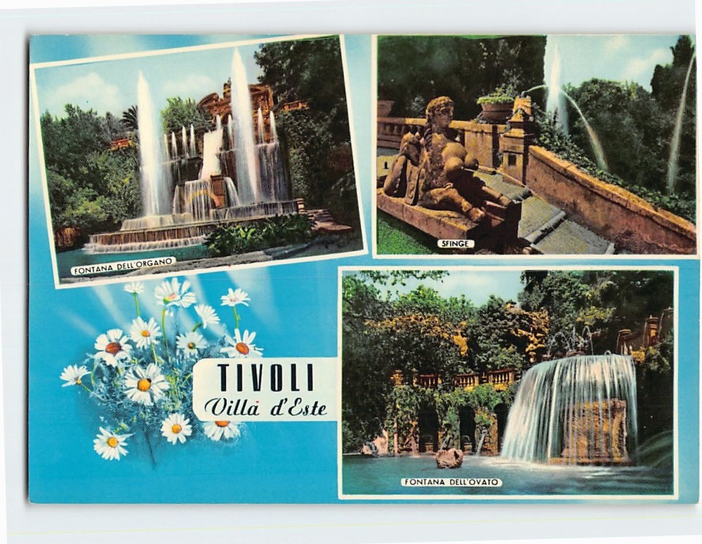 Postcard Scenes & Views Tivoli Villa D'Este Italy