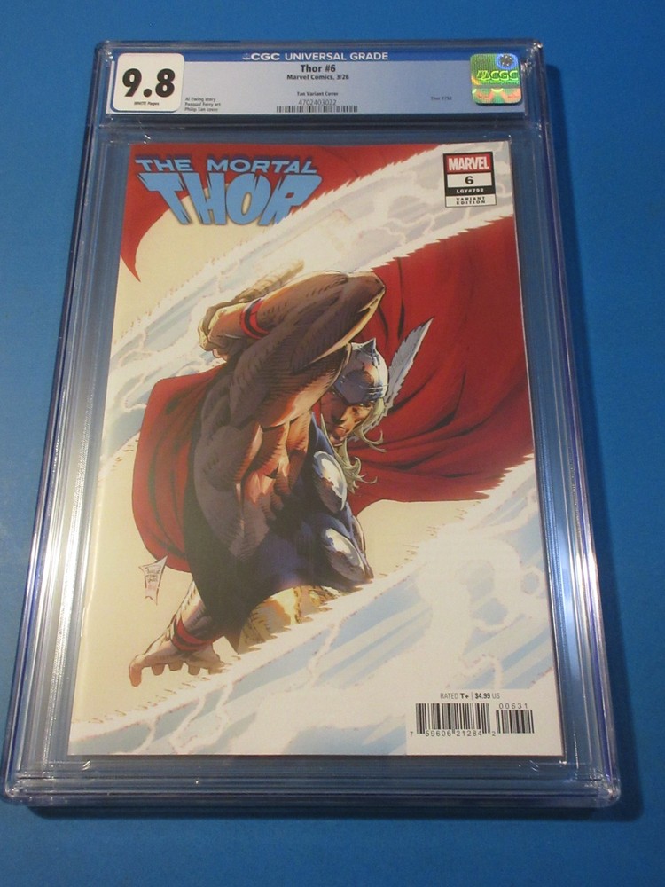 Thor #6 Mortal Thor Tan Variant CGC 9.8 NM/M Gorgeous Gem Wow