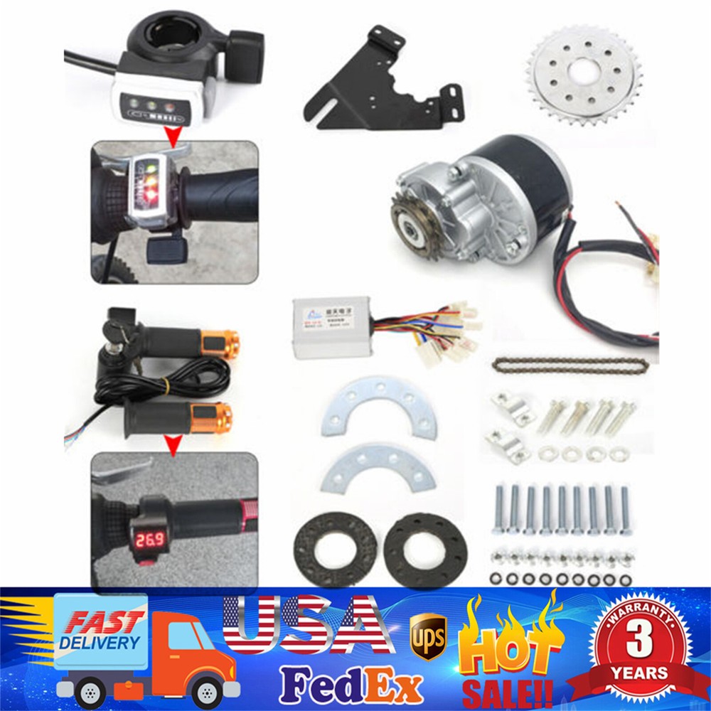 Electric Conversion Twist Kit for Bike Left Chain Drive Custom 250W 24V