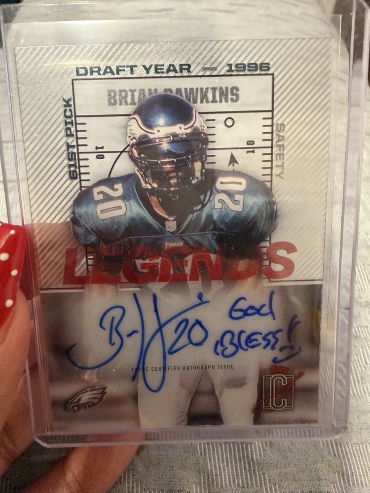 2025 Topps Signature Class Legends Crystal Clear Auto Brian Dawkins #LTCA-BD