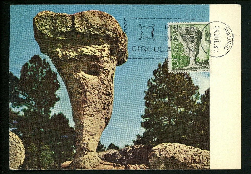 Postal History Spain FDC #1477 Maximum Card Cuenca 1967