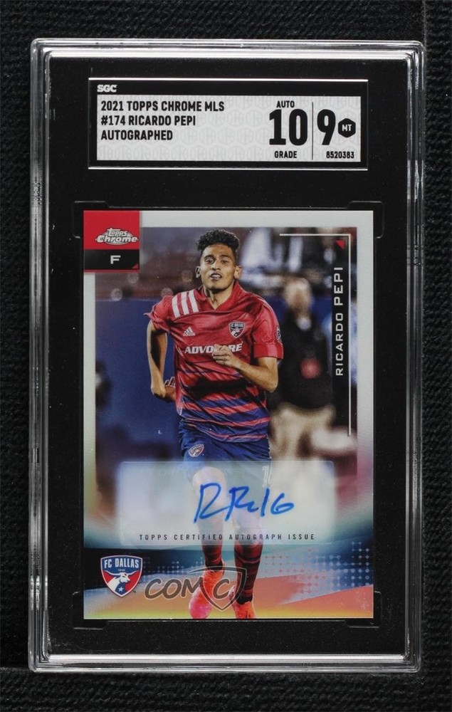 2021 Topps Chrome MLS Refractor Auto Ricardo Pepi #174 SGC 9 MINTFulfilled by COMC - World’s largest consignment service