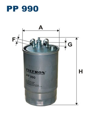 PP 990 FILTRON fuel filter for Opel, Vauxhall