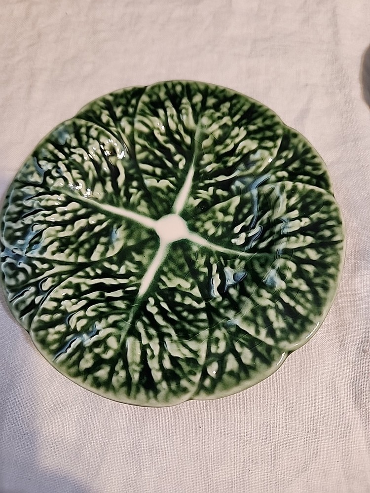 Bordallo Pinheiro Cabbage Plates Qty 2 5 Inches