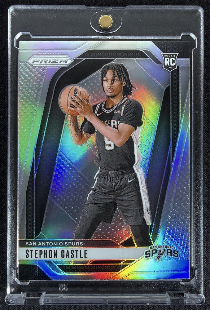 2024-25 Panini Prizm Stephon Castle #234 Silver RC Spurs