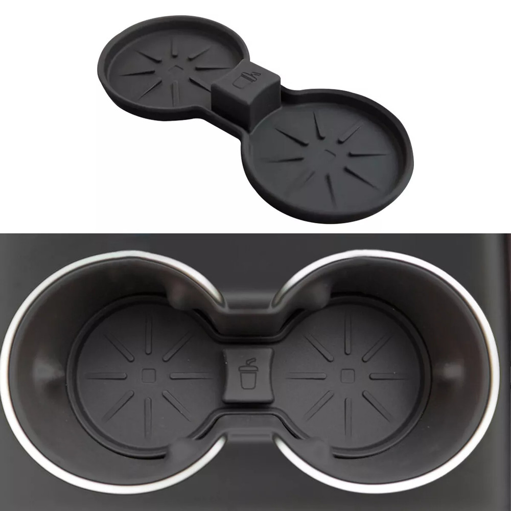 For Tesla Model 3 Highland 2024 Water Cup Mat Coasters Slots Non-Slip Mat