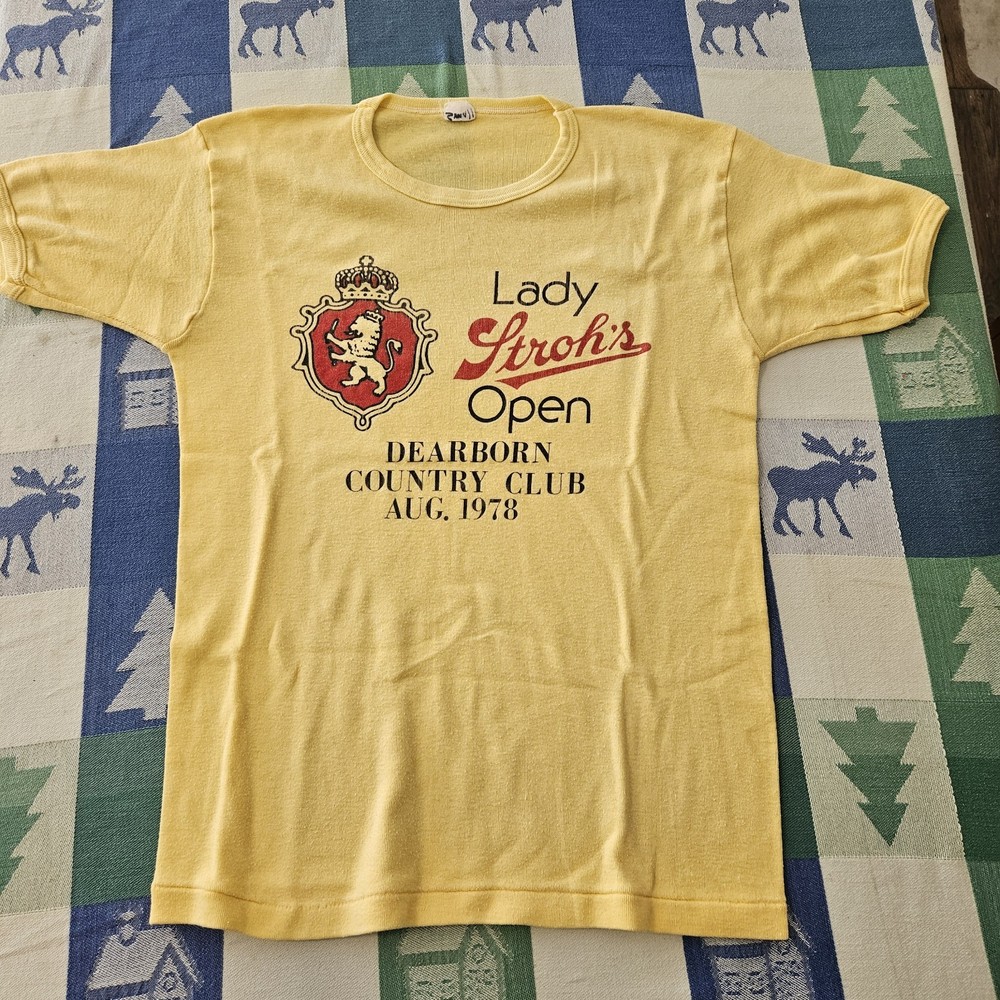 Lady Stohl's Open Dearborn Country Club 1978 Vintage Single Stitch Shirt Small