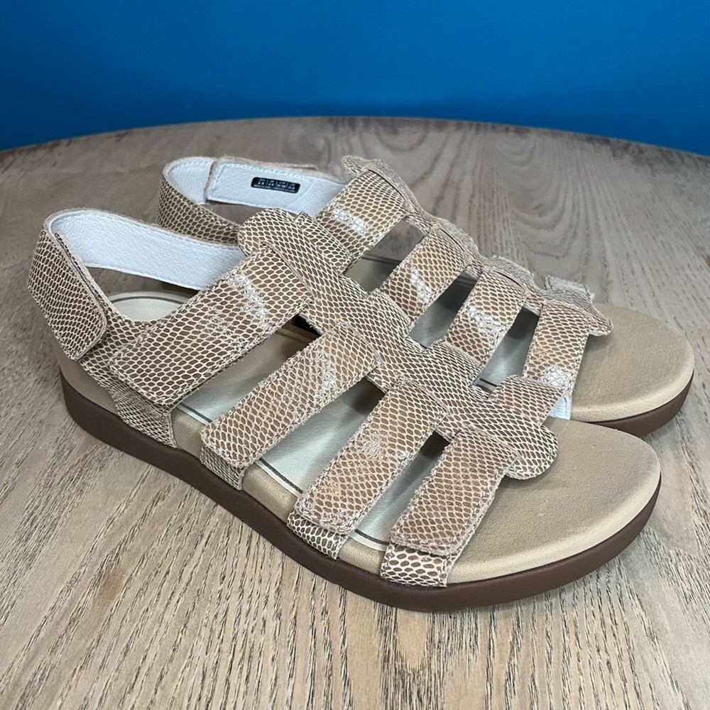 Revitalign Violet Orthotic Leather Gladiator Comfort Sandals Women’s Size 8