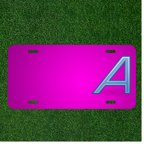Custom Personalized Car License Plate With Add Names To Font Letter Italic