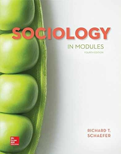 Sociology in Modules - Paperback, by Schaefer Richard T. - Very Good j