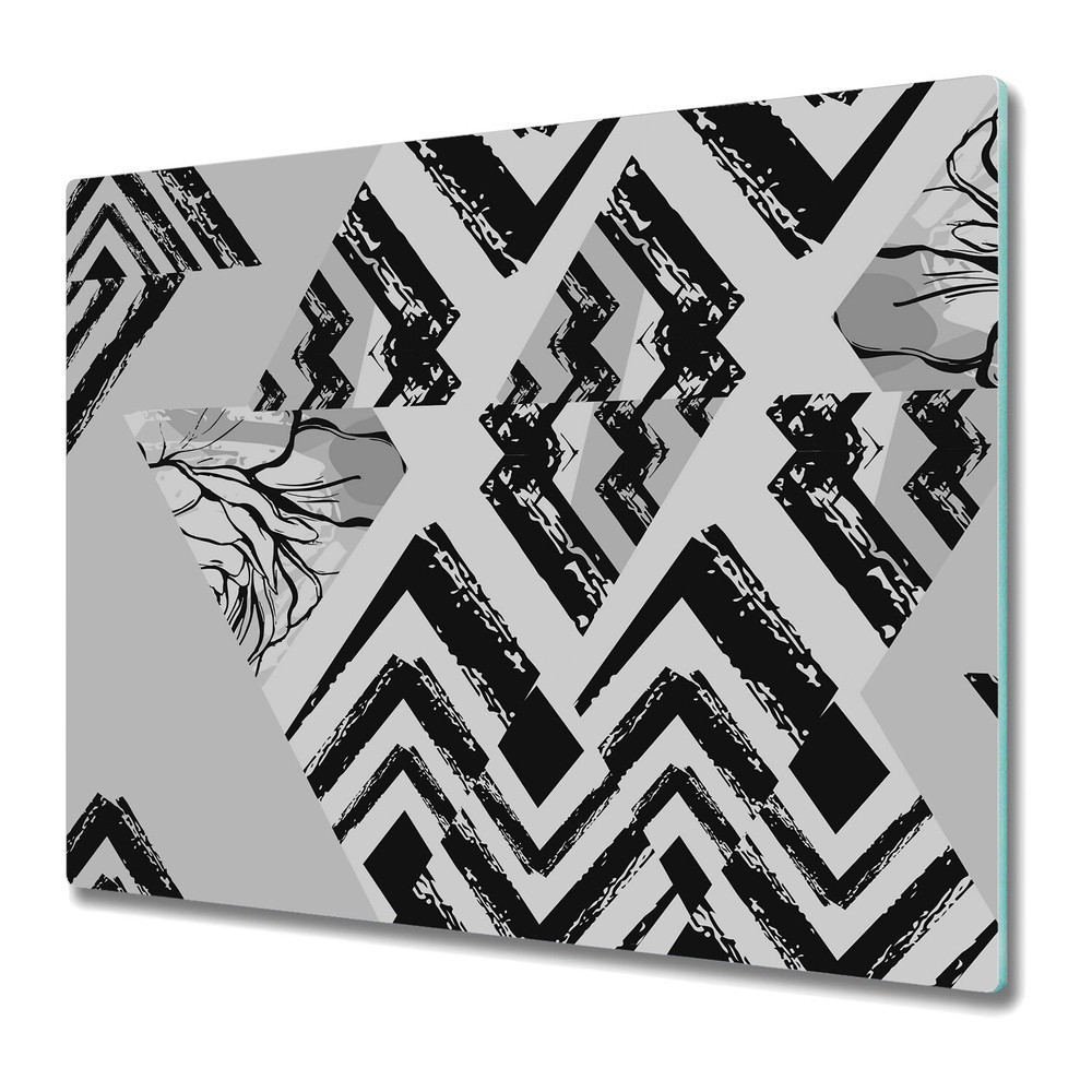 Glass Worktop Saver Kitchen Triangles Abstract geometric Modern design 60x52