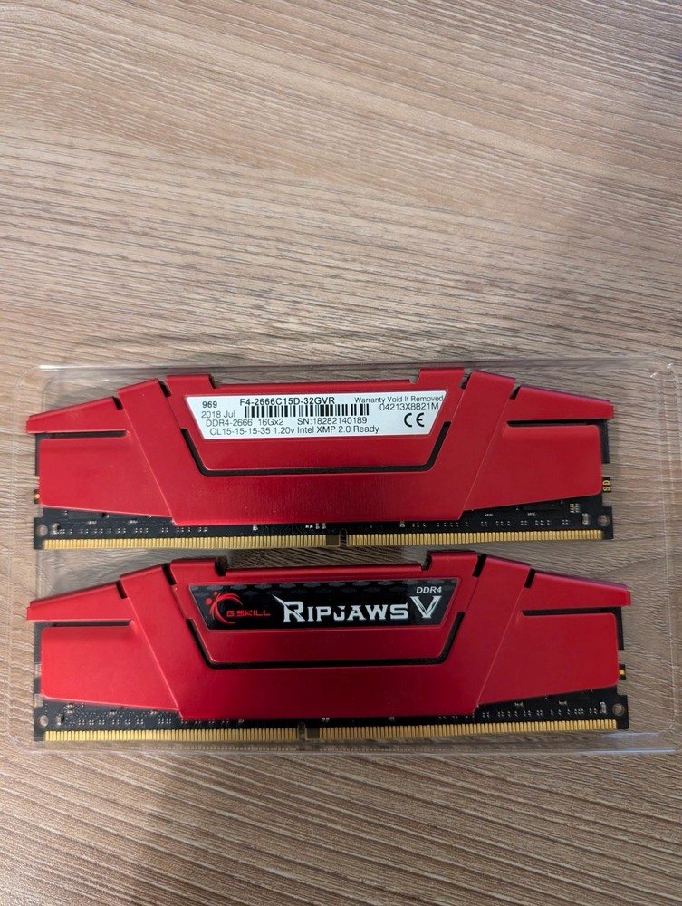 G.Skill Ripjaws V Series 32GB(2x16GB) Desktop Memory - F4-2666C15D-32GVR