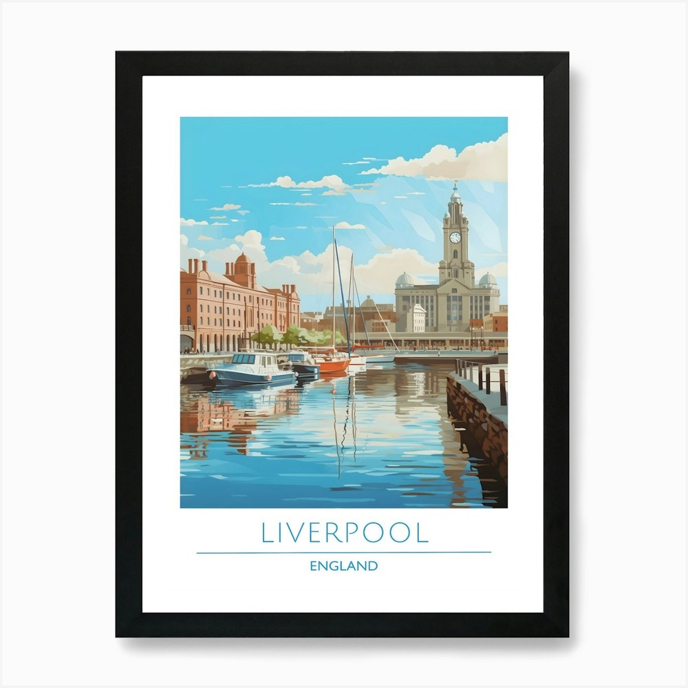Liverpool England Art Print Framed Wall Art Poster Canvas Print Picture