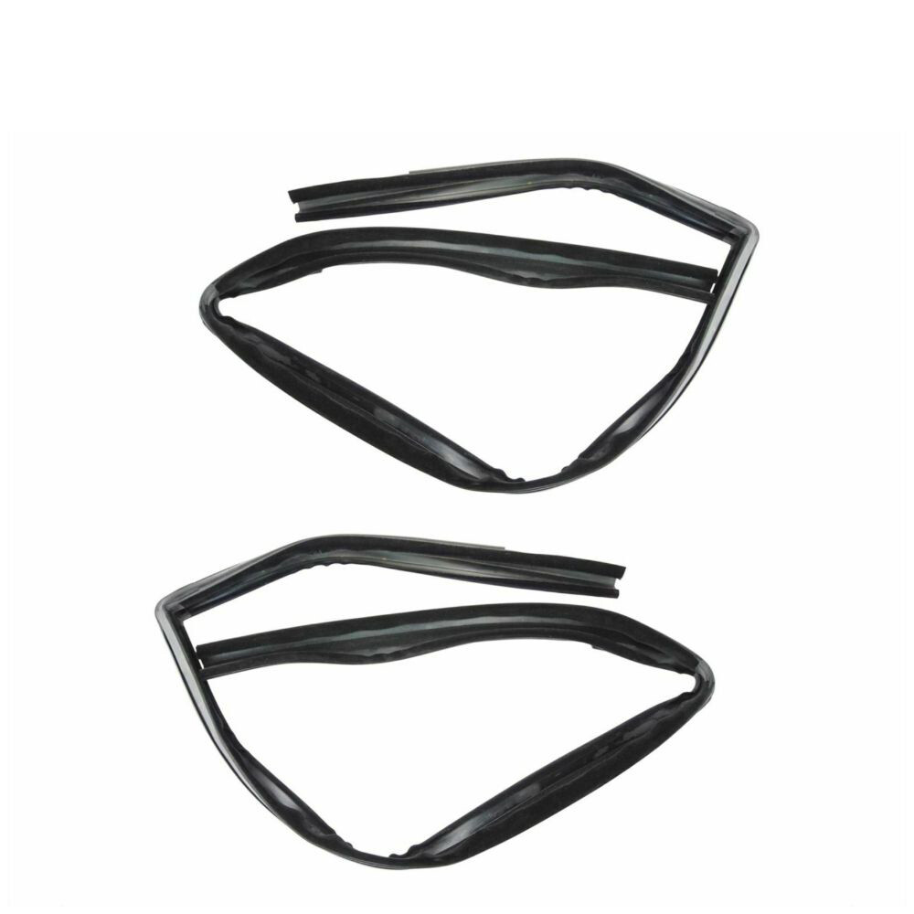 Glass Window Run Channel Seals Front Pair Set For 1987-1996 Dodge Pickup Truck