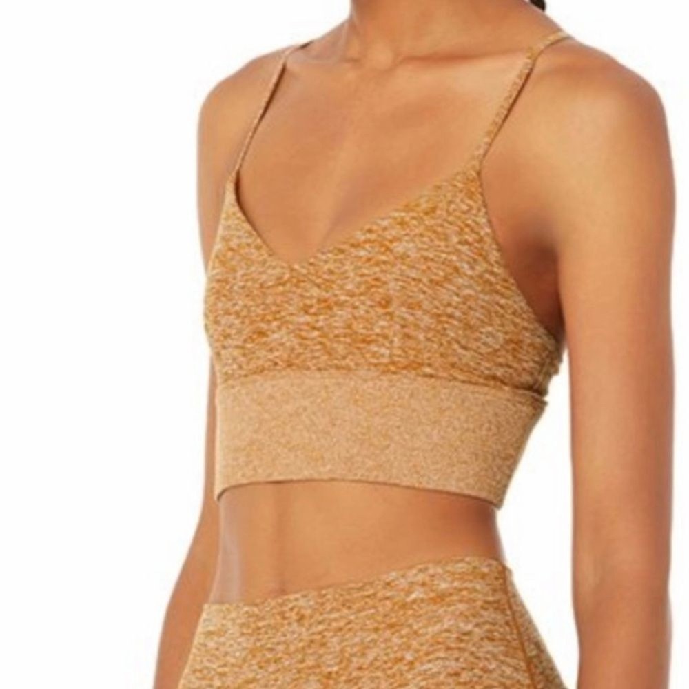 ALO YOGA Alosoft Lavish Bra bronze Heather