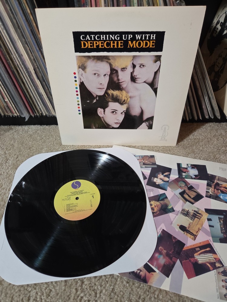 Catching Up With Depeche Mode Lp Vinyl 1985 1st Press W/Insert EX/NM- Wax