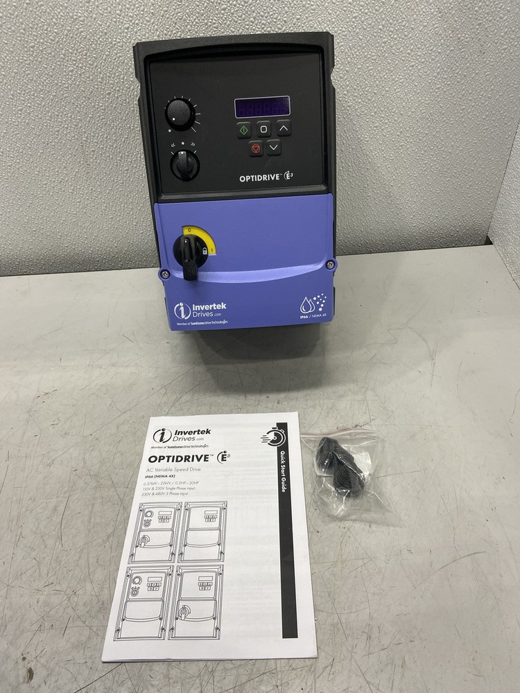 Invertek Optidrive E3 Variable Frequency Drive ODE-3-220070-3F4B