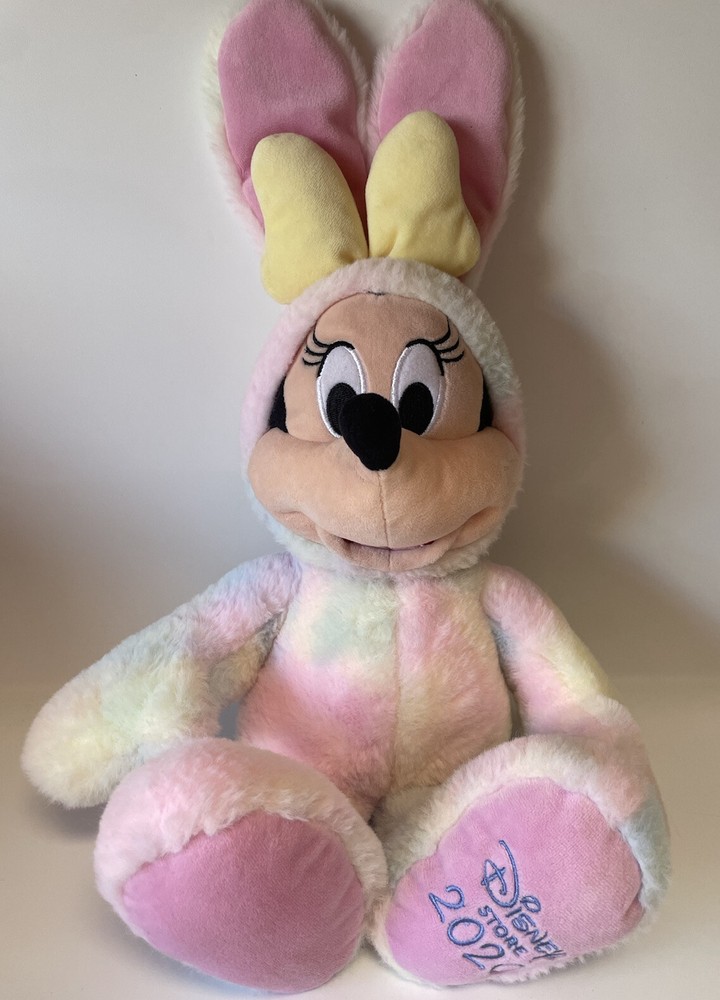 Disney Store Minnie Mouse Plush Bunny 2020 Pastel Tie Dye