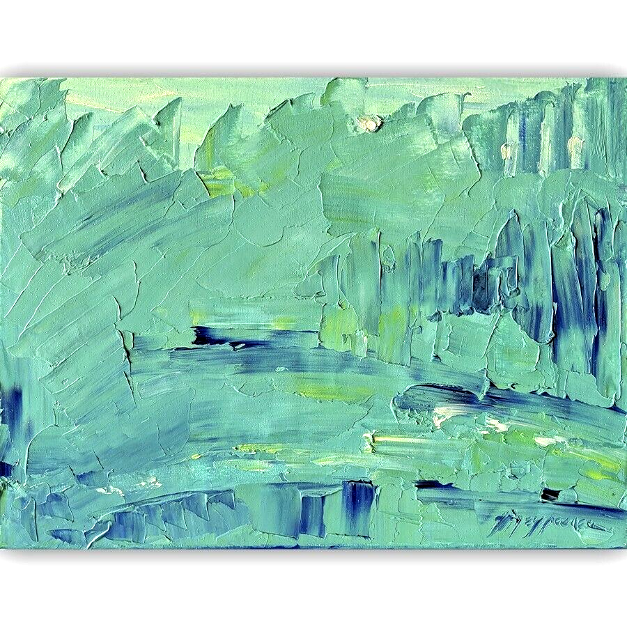 Abstract Art Original Oil painting Canvas Handmade artwork Home Wall decor-image