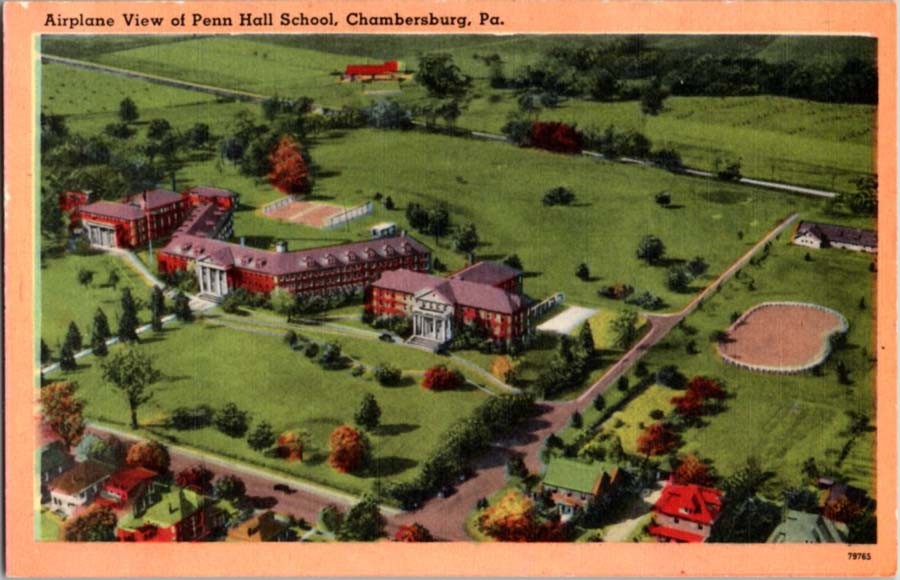 Chambersburg Pennsylvania PA : AERIAL VIEW m/14 BA1720