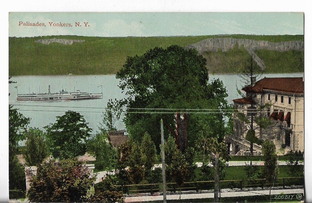 VTG Postcard - Palisades, Yonkers, New York NY Aerial View