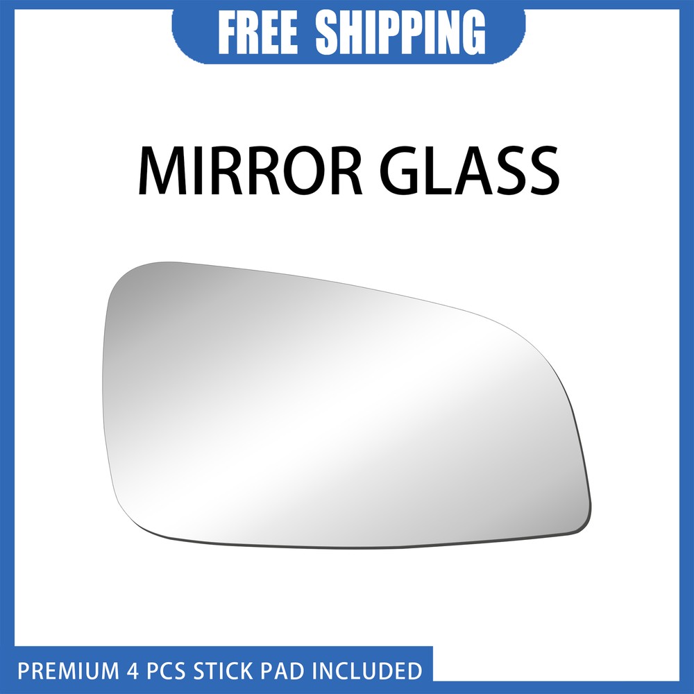 2007-2009 Saturn Aura Right Side Convex View Mirror Glass Replacement with Adhesive  