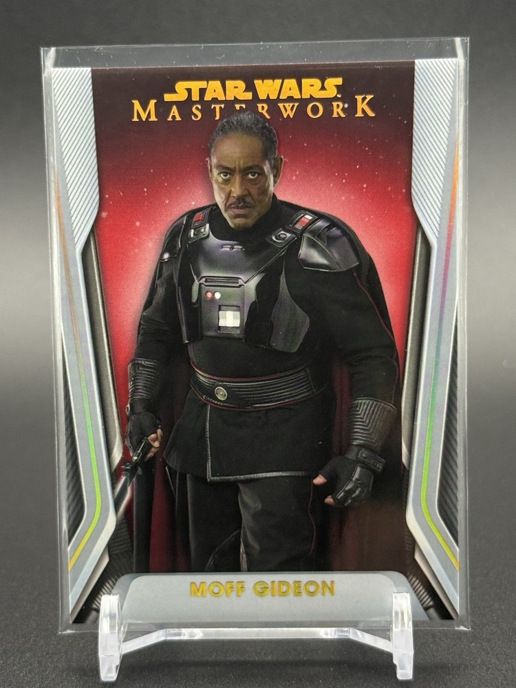 2021 Topps Star Wars Masterwork Moff Gideon Red Parallel Refractor /25