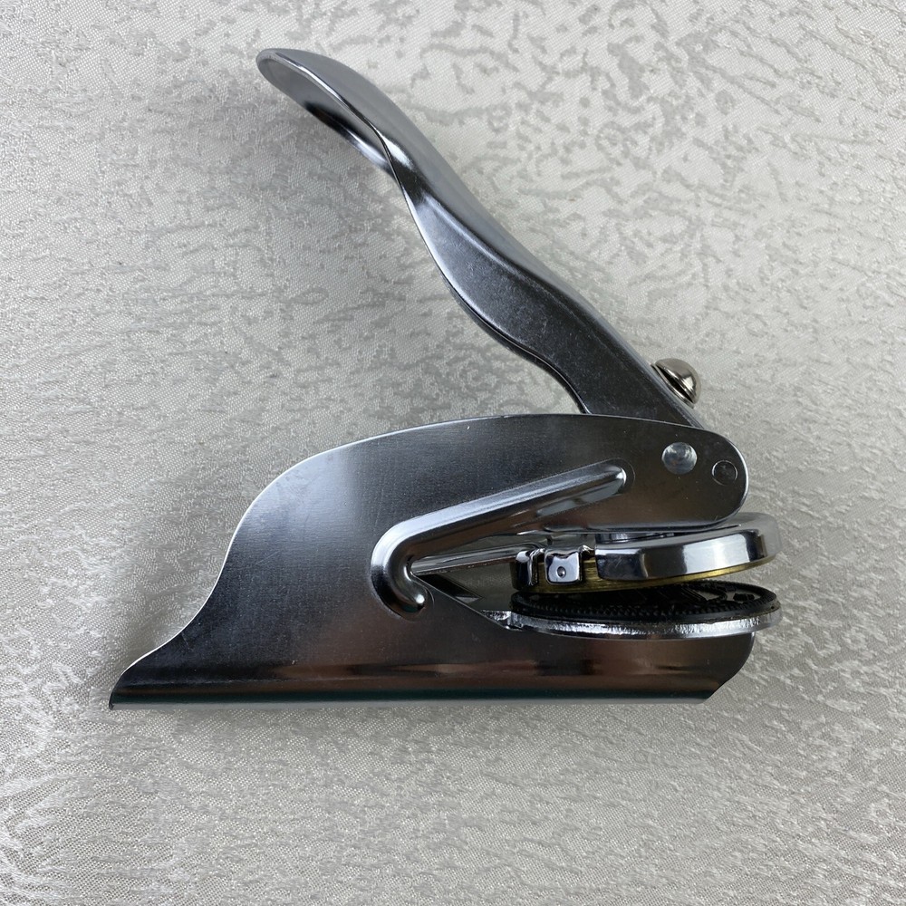 ELITE Hand Held Stamp Embosser Stamper Vintage”Library Of the Kritzmire’s”